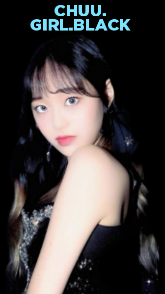 CHUU. KIM JI-WOO. LOONA GROUP. GIRL.BLACK